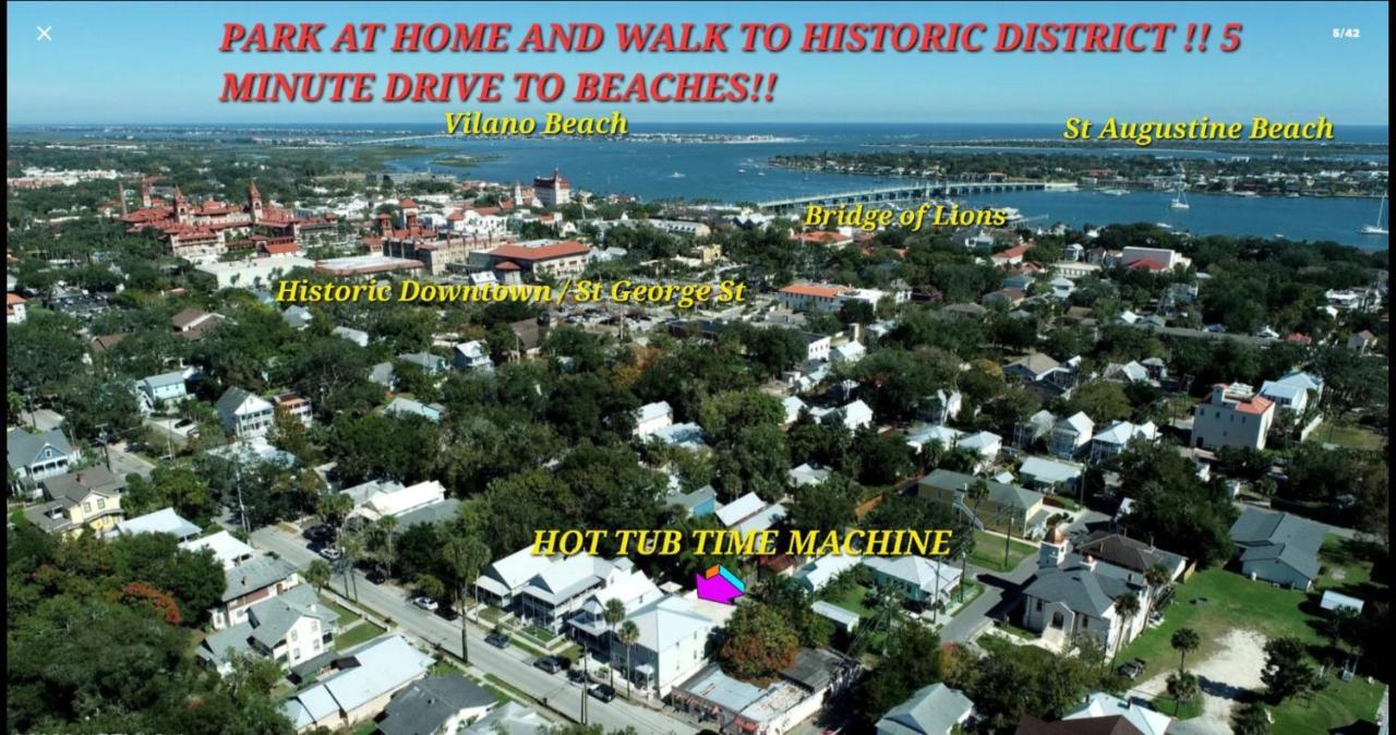 Vila Hot Tub- 80'S Arcade- Pool Table- Historic Downtown- 7 Car Parking St. Augustine Exteriér fotografie